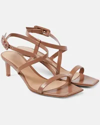 Gianvito Rossi Sandali Lindsay 55 in pelle Marrone