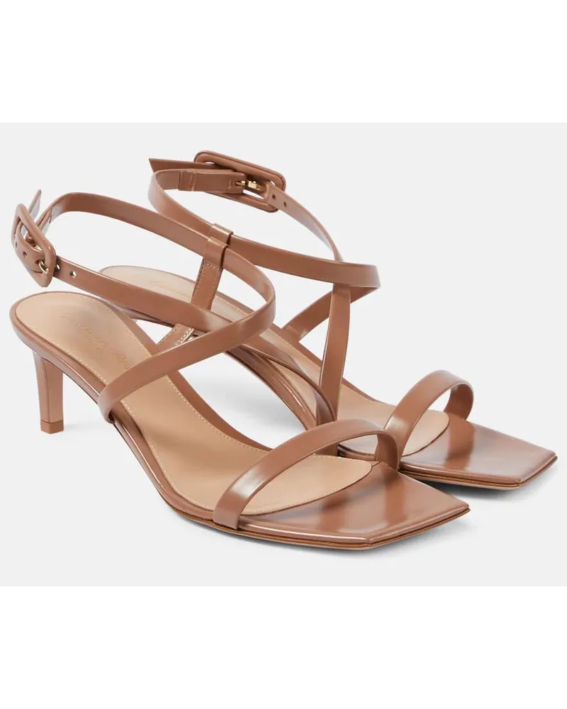 Gianvito Rossi Sandali Lindsay 55 in pelle Marrone