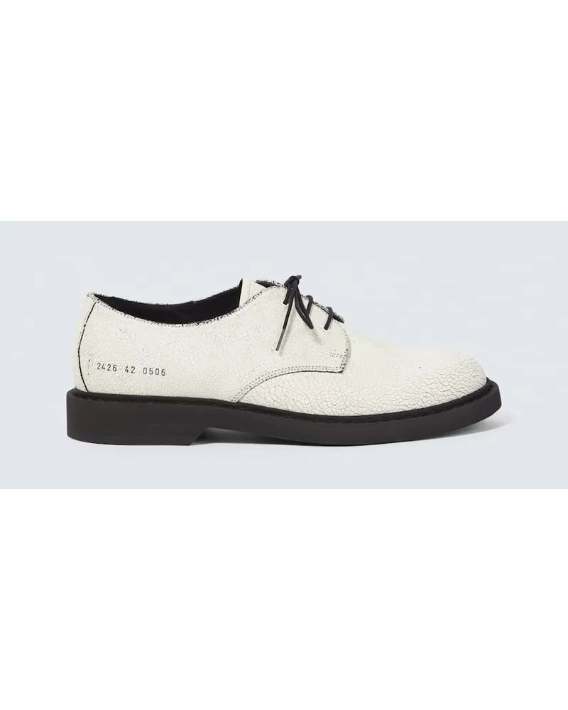 Common Projects Stringate in pelle a quadri Bianco