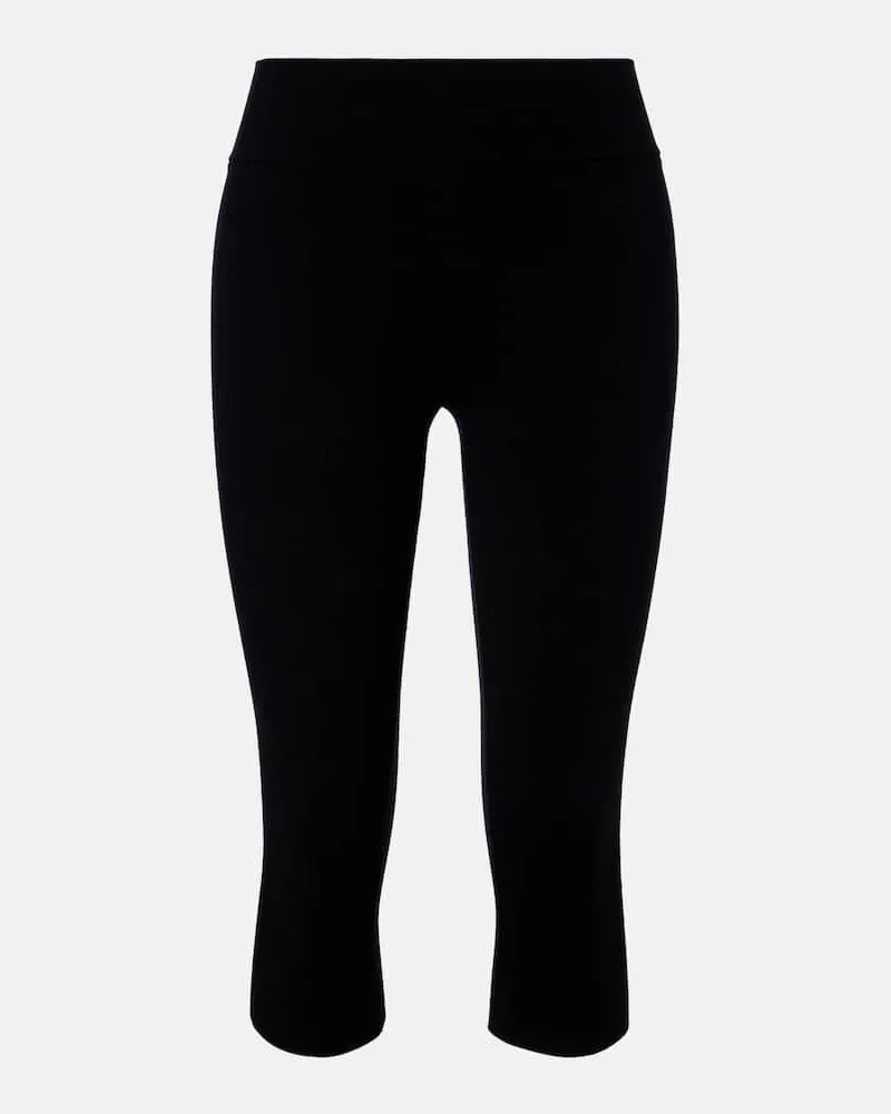 Totême Leggings capri in maglia Nero