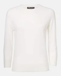 Loro Piana Pullover Piuma in cashmere Bianco