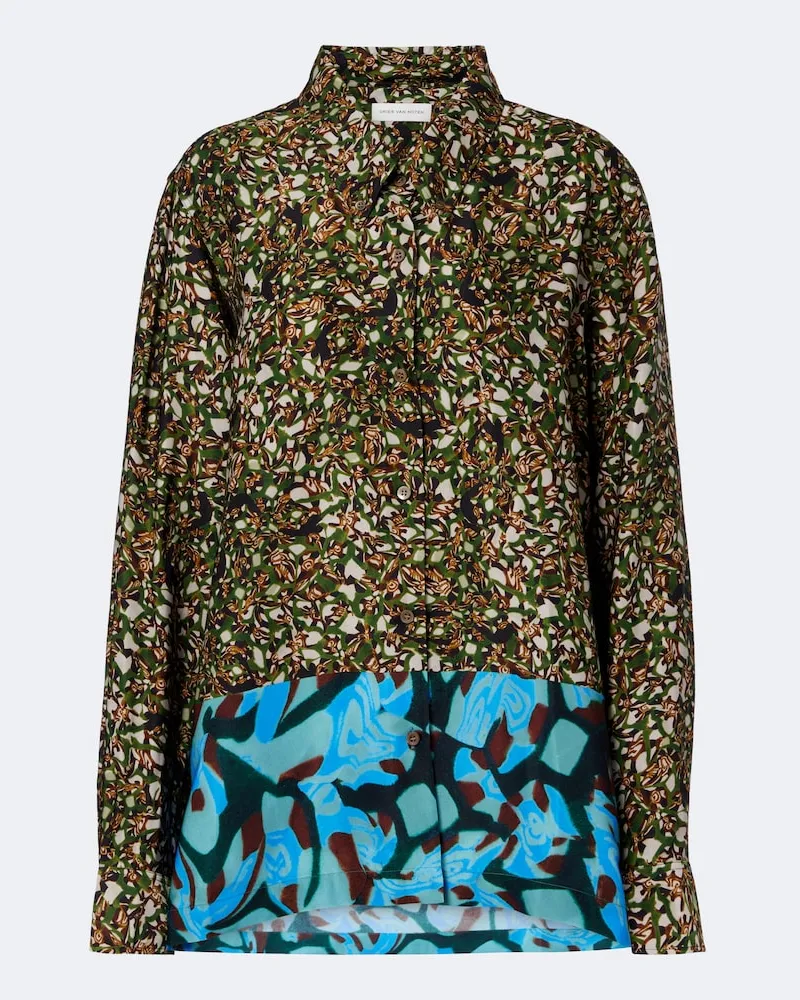 Dries van Noten Camicia Cheers con stampa Multicolore