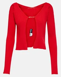 Jacquemus Cardigan La Maille Pralu Longue Rosso