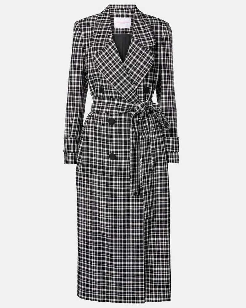 Carolina Herrera New York Cappotto a quadri Nero
