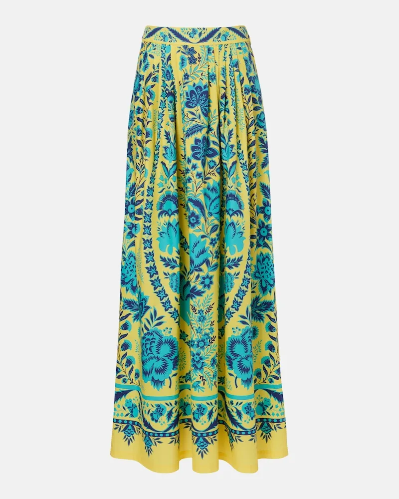 Etro Gonna lunga in cotone con stampa Multicolore