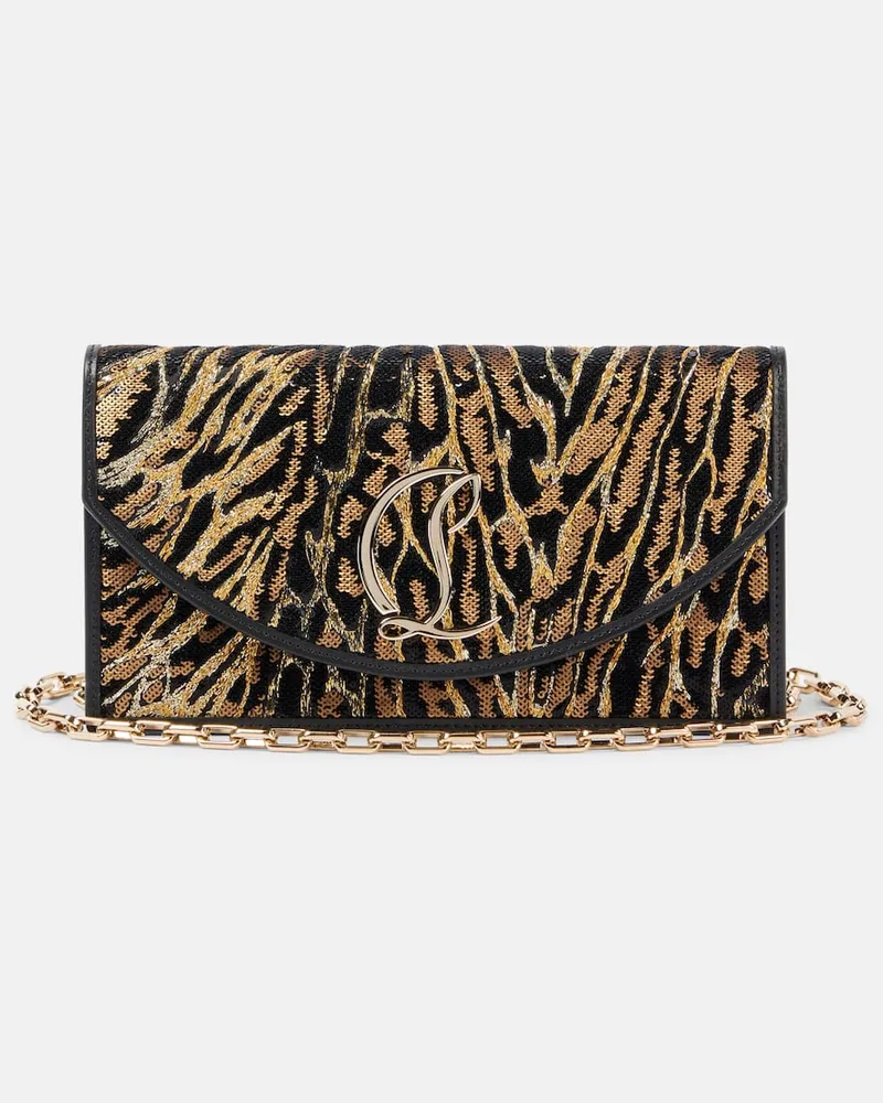 Christian Louboutin Clutch Loubi54 in crÃªpe di raso Nero