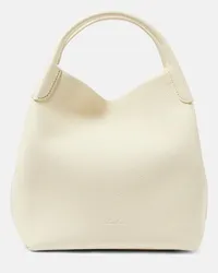 Loro Piana Borsa Bale Large in pelle Bianco