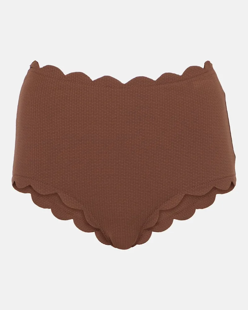 Marysia Bikini Santa Monica a vita alta Marrone