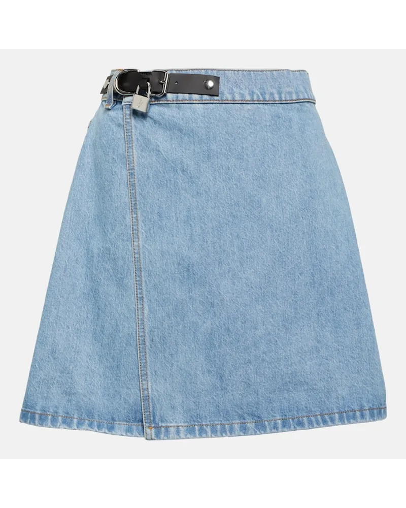 J.W.Anderson Minigonna Padlock in denim Blu