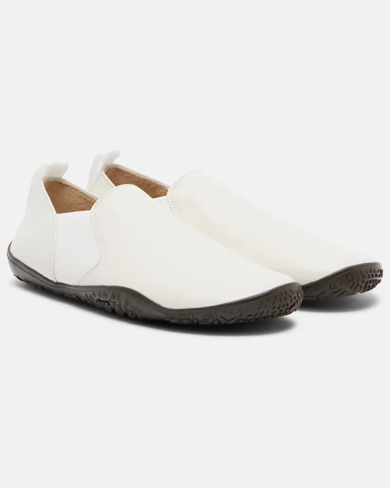 Christophe Lemaire Slip-on Glove in pelle Bianco