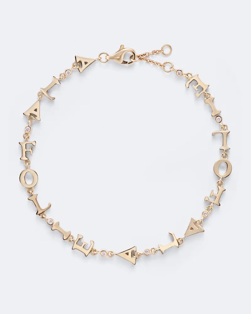 Yvonne Léon Yvonne Léon Bracciale À La Folie in oro 9kt con diamanti Oro