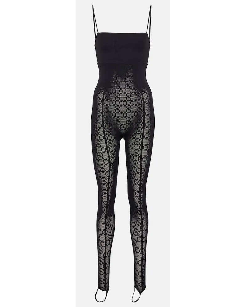 Wolford x Simkhai - Jumpsuit Intricate Pattern Nero