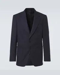 Tom Ford Blazer da abito in lana, mohair e seta Blu