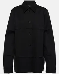 Jil Sander Camicia in lana vergine Nero