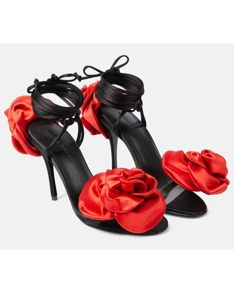Magda Butrym Sandali slingback in raso Nero