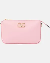 Valentino Garavani Borsa a spalla VLogo Signature Small in pelle Rosa