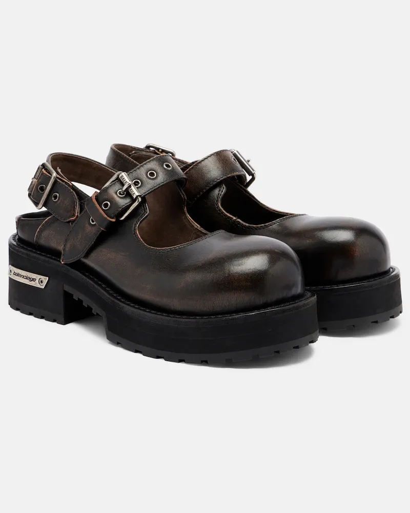 Balenciaga Mocassini Venom in pelle Marrone