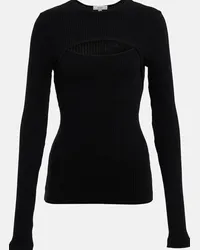 AGOLDE Top Lyza in misto cotone con cut-out Nero