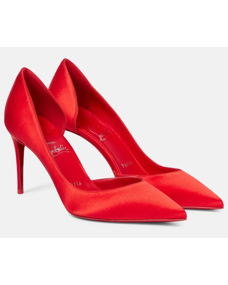 Christian Louboutin Pumps Iriza in raso di seta Giallo
