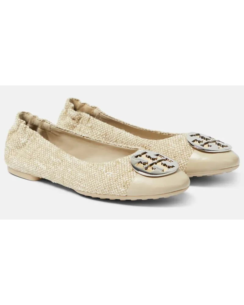 Tory Burch Ballerine Claire in tweed Beige