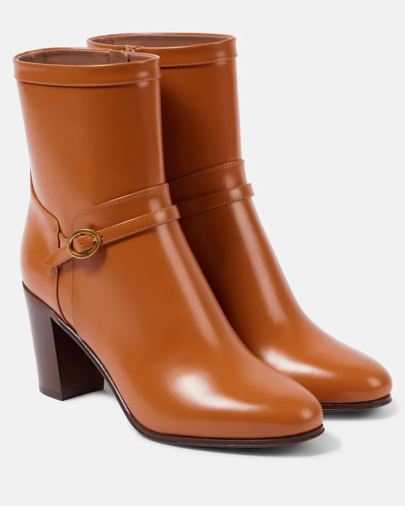 Valentino Garavani Stivaletti Pattie 75 in pelle Marrone