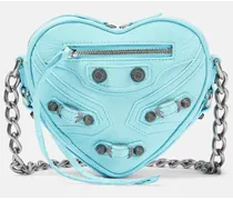 Balenciaga Borsa a tracolla Le Cagole Heart Mini in pelle Blu