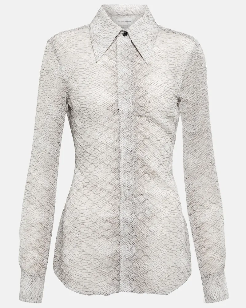 Victoria Beckham Camicia trasparente Grigio