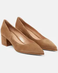 Gianvito Rossi Pumps Piper in suede Marrone