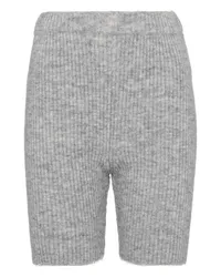 Nanushka Shorts Siu in misto lana e alpaca Grigio