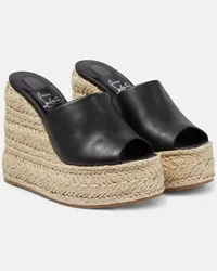 Christian Louboutin Sandali espadrillas Ariella Zeppa Nero