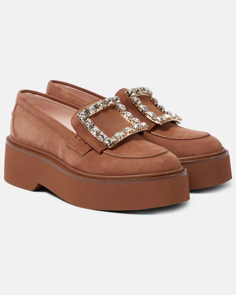 Roger Vivier Mocassini Viv' Rangers in vernice Marrone