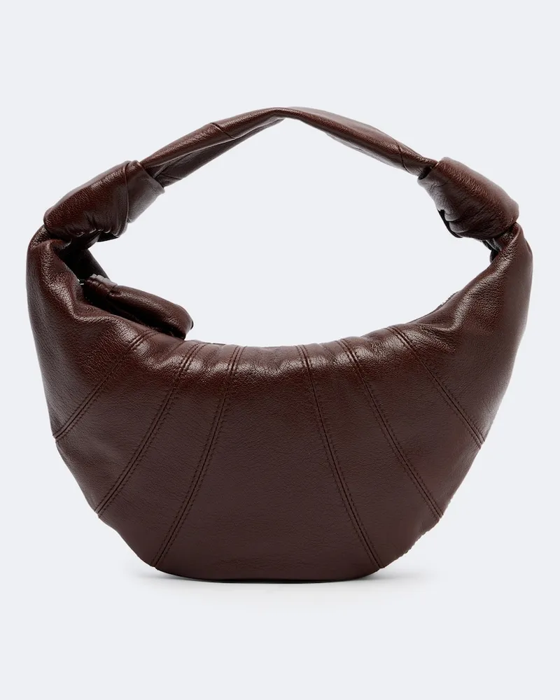 Christophe Lemaire Borsa a spalla Fortune Croissant Small in pelle Marrone