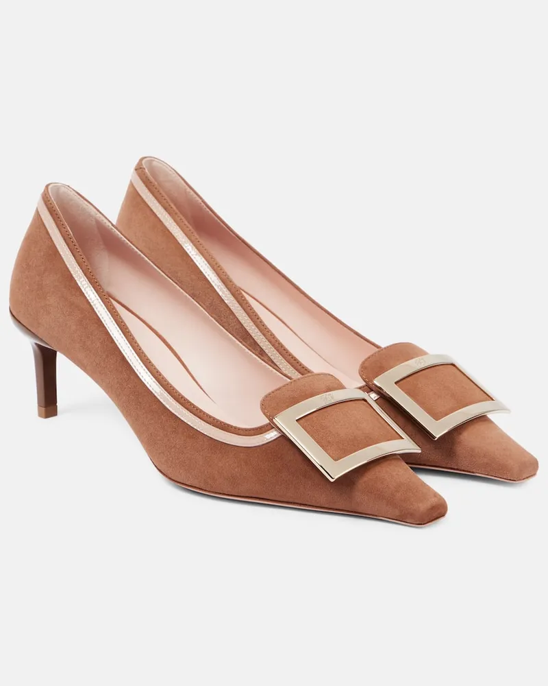 Roger Vivier Pumps Vivâ Canard 55 in suede Marrone