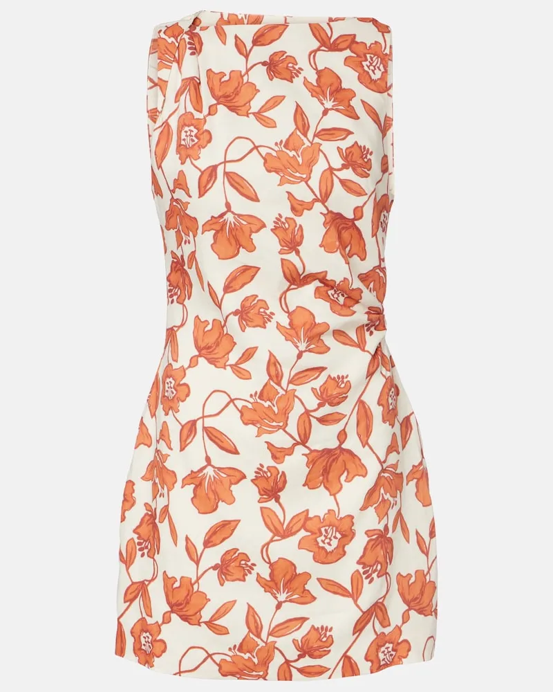 SIR Abito corto Chloe in misto lino Bianco