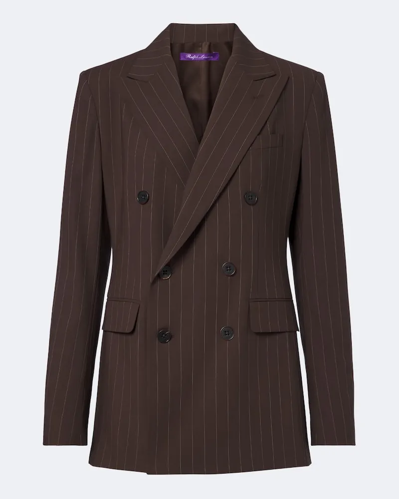 Ralph Lauren Blazer doppiopetto in lana Marrone