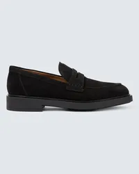 Gianvito Rossi Mocassini Harris in suede Nero