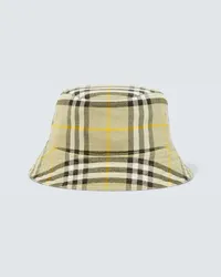 Burberry Cappello da pescatore Burberry Check in cotone Beige