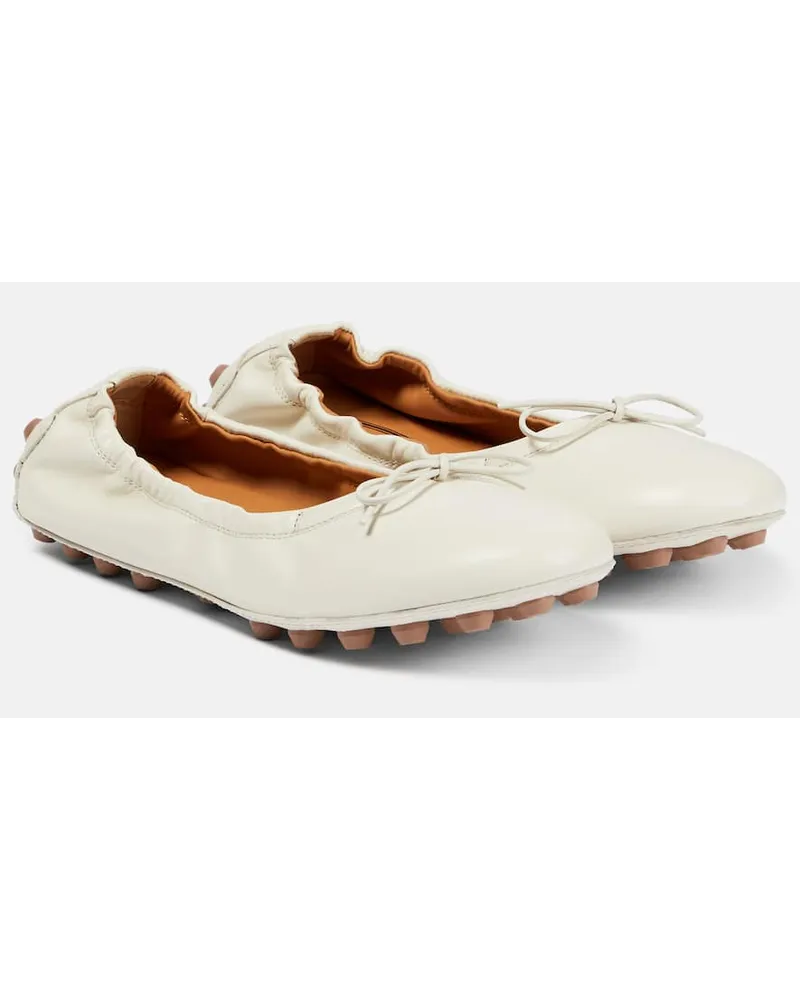 TOD'S Ballerine in pelle Bianco