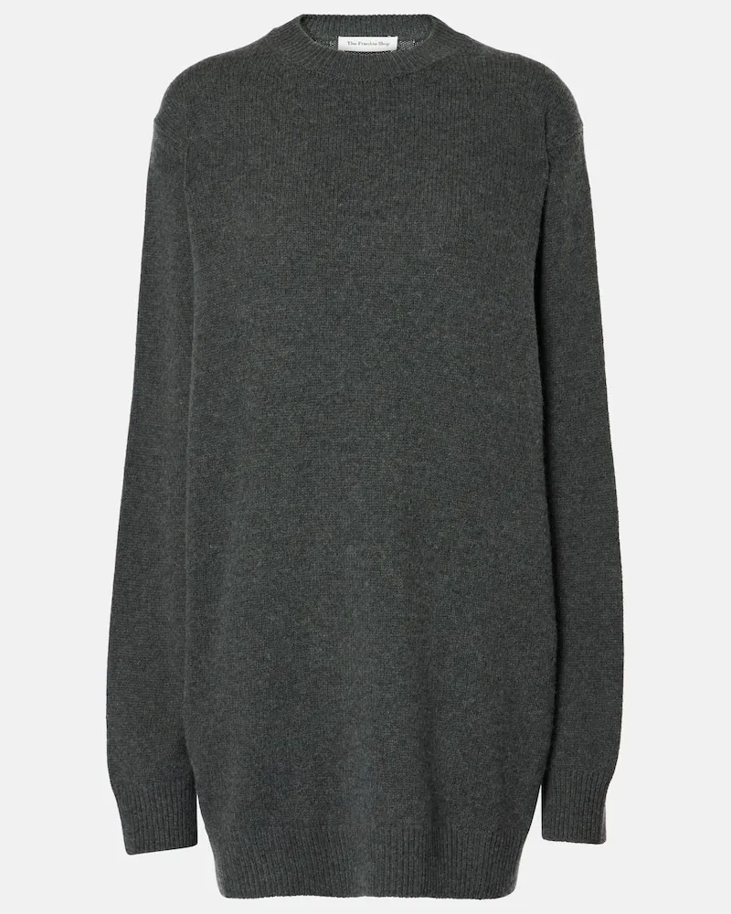 FRANKIE Shop Abito Maxime in maglia di misto lana Grigio