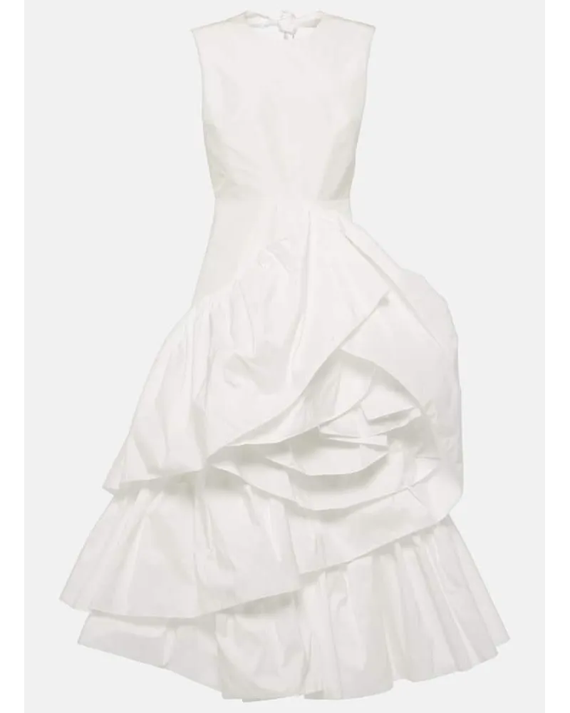 Roksanda Ilincic Bridal - Abito midi Radica in taffetÃ Bianco