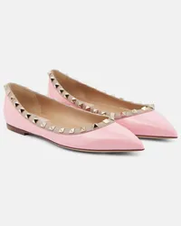 Valentino Garavani Ballerine Rockstud in pelle Rosa