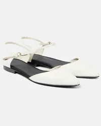 Co Ballerine slingback in pelle Bianco