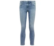Jeans skinny Prima Crop a vita media