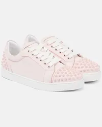 Christian Louboutin Sneakers Vieira 2 in pelle con borchie Rosa