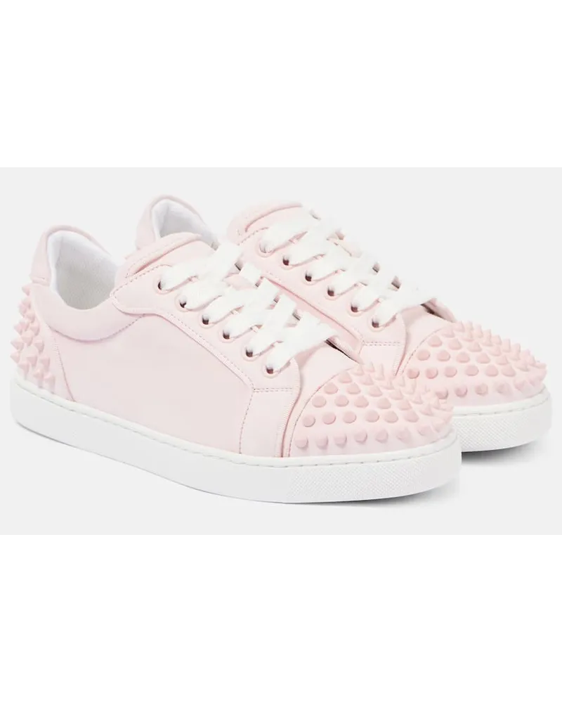 Christian Louboutin Sneakers Vieira 2 in pelle con borchie Rosa
