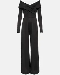 Diane von Furstenberg Jumpsuit Lucien con scollo bardot Nero