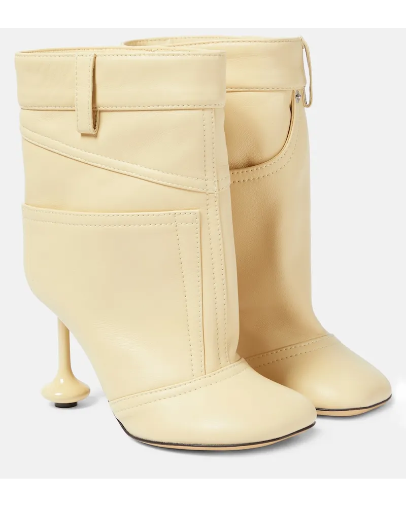 Loewe Stivaletti Toy in pelle Bianco