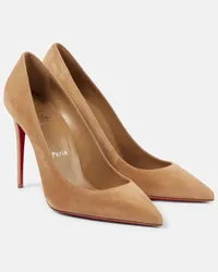 Christian Louboutin Pumps Kate 100 in suede Beige