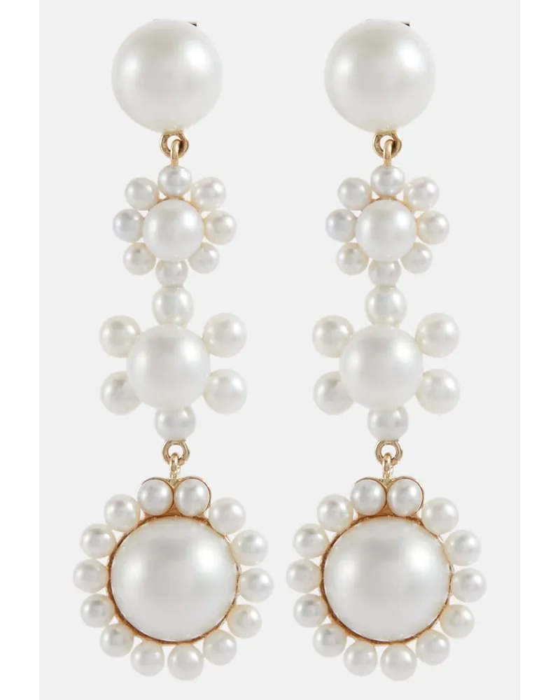 Sophie Bille Brahe Orecchini Fleur Jeanne in oro 14kt con perle dâacqua dolce Neutro