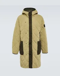 Stone Island Cappotto Compass in misto cotone trapuntato Beige